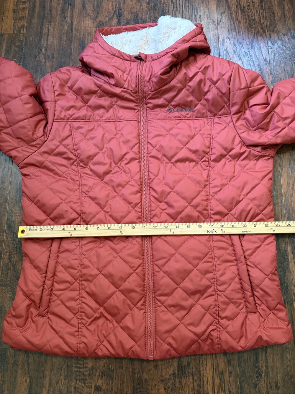 Columbia Quilted Copper Crest Fleece Lined Hooded Jacket - Picture 10 of 14